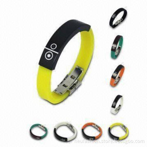 Bluetooth Bracelet with Flash Point, Includes Charger and Connecting Cable